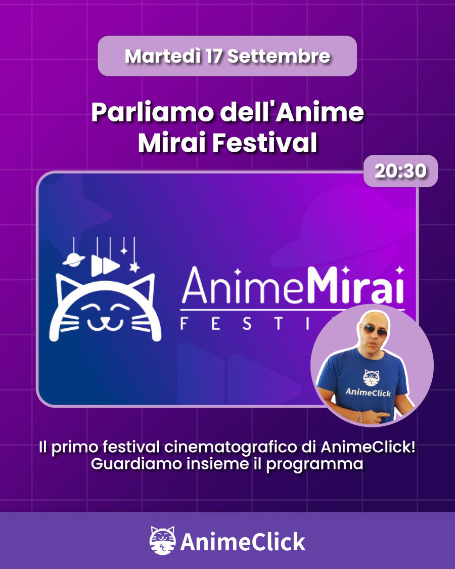 AnimeClick su Twitch: programma dal 16 al 22 settembre AnimeClick su Twitch: programma dal 16 al 22 settembre